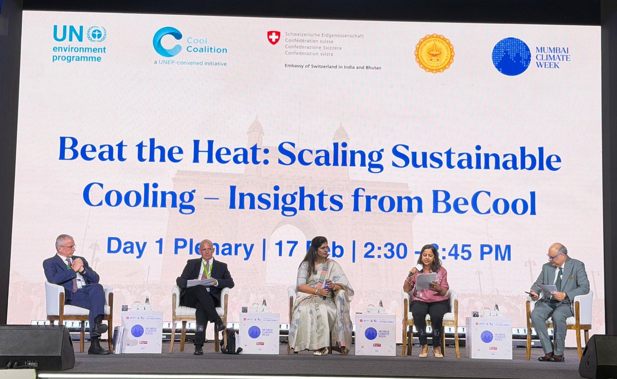 Pankajamunde's tweet photo. At the ongoing Climate Week 2026 in Mumbai, the Environment and Climate Change Department of the Government of Maharashtra has taken a historic step. 
- Significant MoUs have been signed to combat climate change and promote the circular economy.
▪︎ Maha-rPET initiative: India’s first-of-its-kind agreement with Hindustan Coca-Cola Beverages. Through this, a statewide drive will be undertaken for the collection and recycling of PET bottles.
▪︎ Climate Trade LLP agreement: The State Climate Action Cell has entered into this technical partnership to strengthen climate resilience.
Awareness campaigns and collection centres will be established across multiple cities, including Mumbai, Pune, Nashik, Chhatrapati Sambhajinagar, and Beed. This initiative will certainly prove to be a major step towards a sustainable and green Maharashtra.

पर्यावरण समृद्धीकडे महाराष्ट्राची आश्वासक पाऊले! 
📍​मुंबई येथे सुरू असलेल्या 'क्लायमेट वीक-२०२६' मध्ये महाराष्ट्र शासनाच्या पर्यावरण व वातावरणीय बदल विभागाने ऐतिहासिक पाऊल उचलले आहे. हवामान बदलाचा मुकाबला आणि 'चक्रीय अर्थव्यवस्थेला' (Circular Economy) चालना देण्यासाठी महत्त्वपूर्ण सामंजस्य करार करण्यात आले.
​▪︎ महा-आरईपीटी (Maha-rPET) अभियान: हिंदुस्थान कोका-कोला बेव्हरेज कंपनीसोबत देशातील अशा प्रकारचा पहिलाच करार! याद्वारे पीईटी बाटल्यांचे संकलन आणि पुनर्वापर (Recycle) करण्यासाठी राज्यभर मोहीम राबवली जाईल.
▪︎ क्लायमेट ट्रेड एलएलपी करार: राज्य हवामान कृती कक्षाने हवामान प्रतिकारशक्ती वाढवण्यासाठी हा तांत्रिक करार केला आहे.
मुंबई, पुणे, नाशिक, छत्रपती संभाजीनगर, बीड यांसह अनेक शहरांत जनजागृती आणि संकलन केंद्रे उभारली जाणार आहेत.​ शाश्वत आणि हरित महाराष्ट्रासाठी हा पुढाकार नक्कीच महत्वाचा ठरले.
@Dev_Fadnavis
​#ClimateWeek2026 #Maharashtra #EnvironmentClimateChange #BeatTheHeat #Sustainability #MahaRPET #CircularEconomy #GreenMaharashtra #PankajaMunde