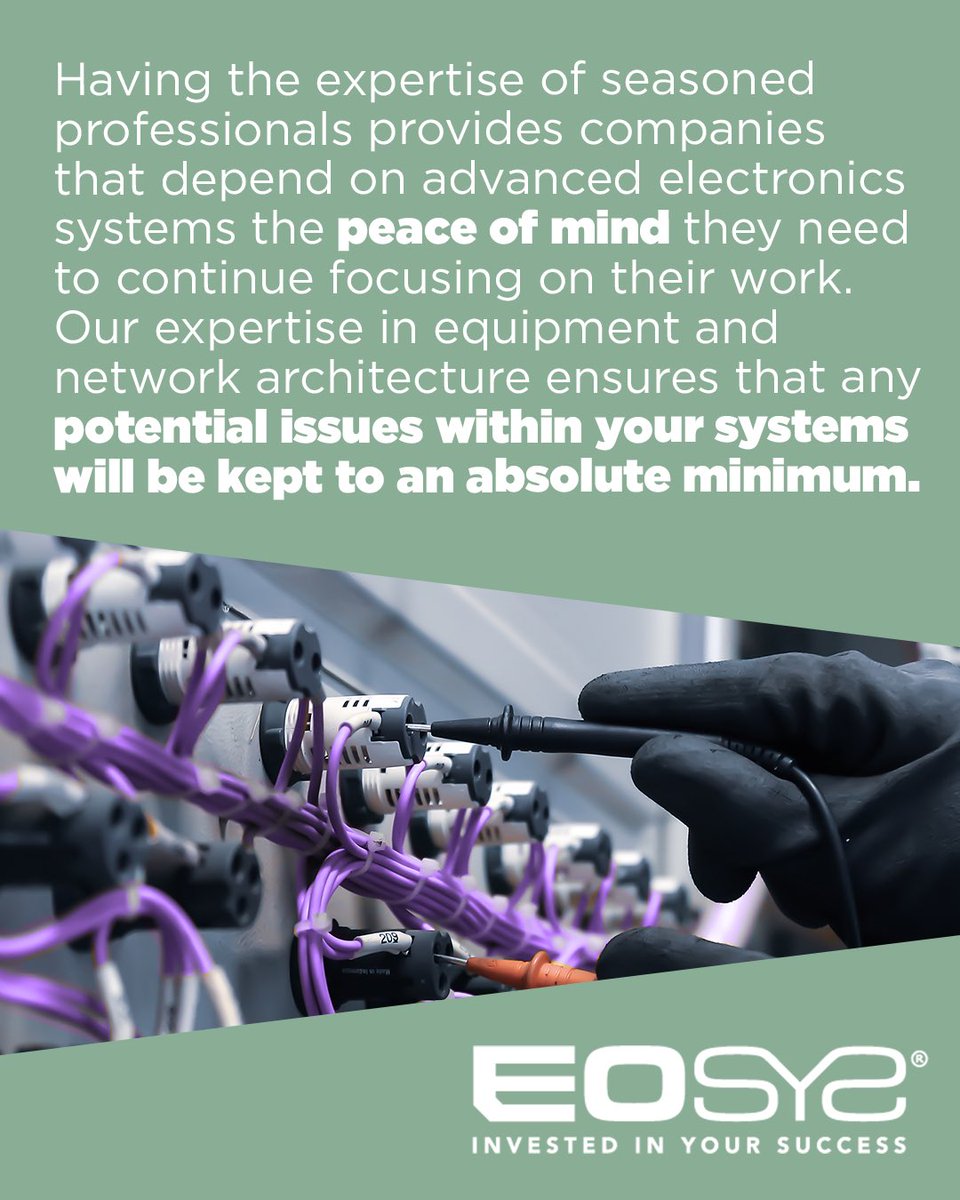 eosysgroup's tweet photo. While industrial facilities depend on the performance of their electrical systems for maximum productivity, these systems are prone to breaking down at the worst possible times. https://t.co/Gbtntbh4LV