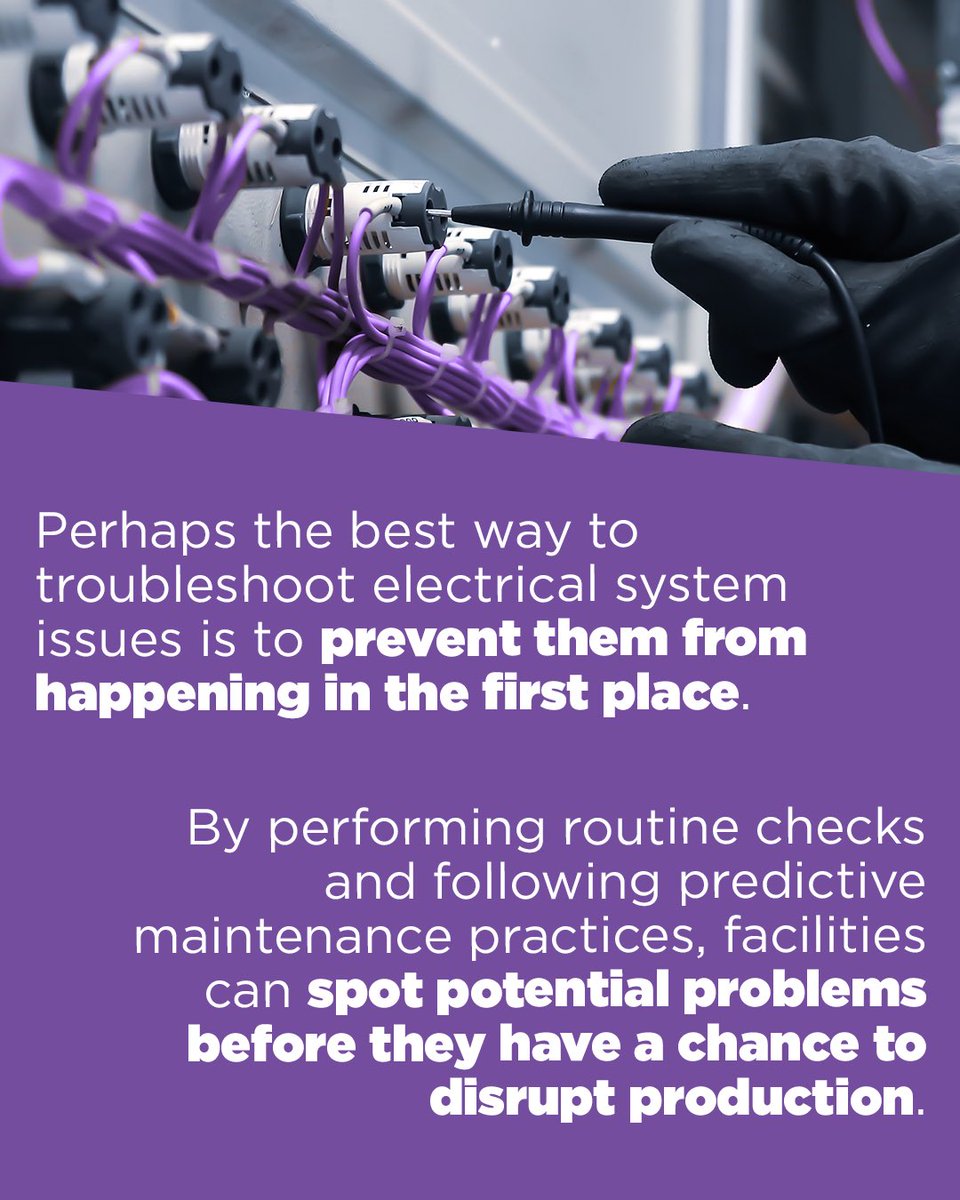 eosysgroup's tweet photo. While industrial facilities depend on the performance of their electrical systems for maximum productivity, these systems are prone to breaking down at the worst possible times. https://t.co/Gbtntbh4LV