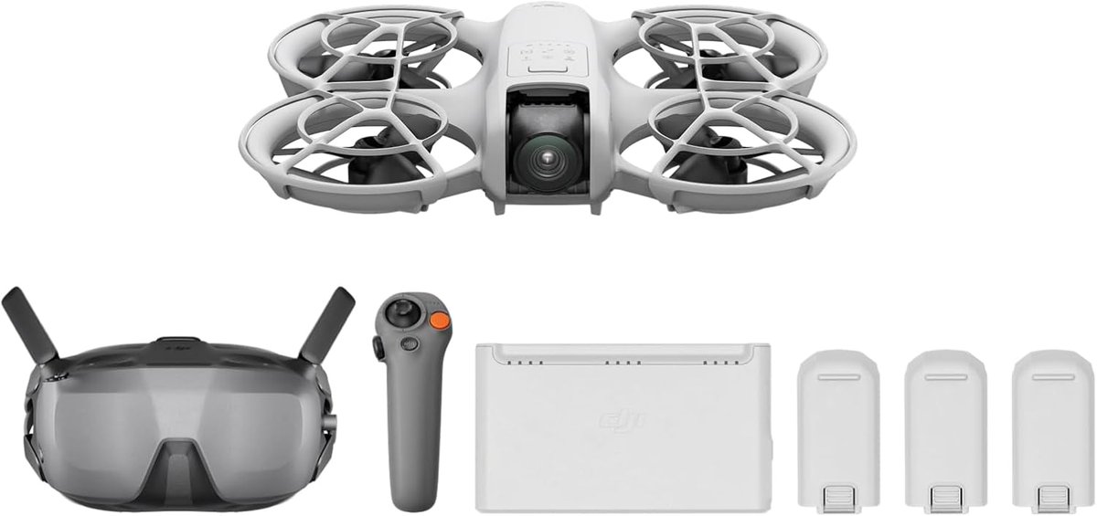 Dealabs's tweet photo. 🚁
Le bundle DJI Neo Fly More Combo 
+ RC Motion 3
+ Goggles N3
+ 3 batteries
+ La station de recharge à 350€ 👇
➡️ https://t.co/xZA5cl3ECm ⬅️

(Il filme en 4K et en 1080p) https://t.co/OsHc5gPv6k