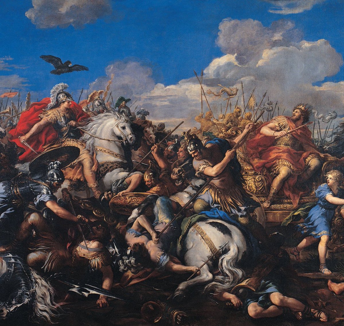 Detail: Battle of Alexander versus Darius (c. 1650), by Pietro da Cortona