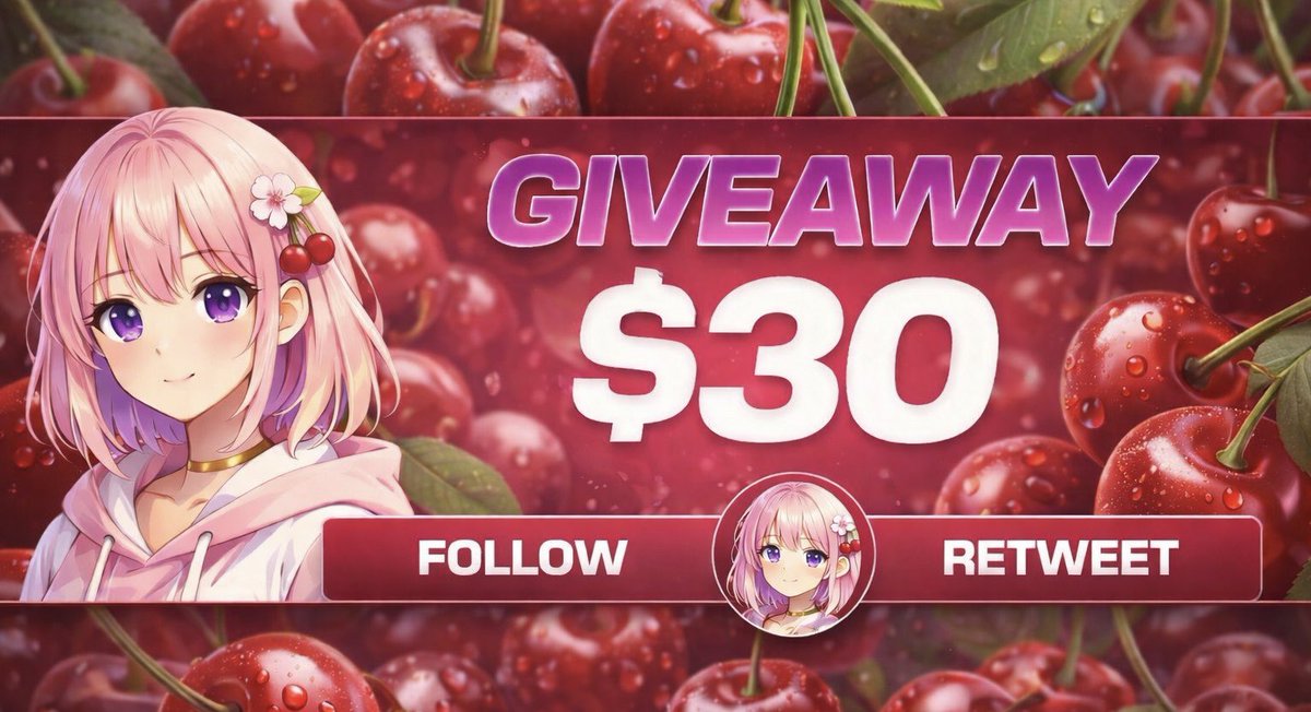 cherrygives_'s tweet photo. 🍒 GIVEAWAY 🍒

🏆 $10 USD   

• RT + Like 
• Follow @FlashGws 

⏰ 24 hrs https://t.co/G2vs59lOSb