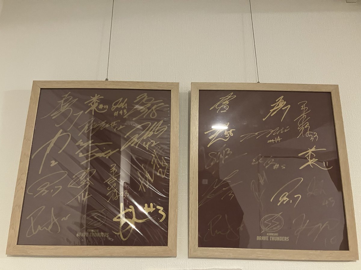 頑張ってポイント貯めて交換した、全選手直筆サイン入り色紙のサインが