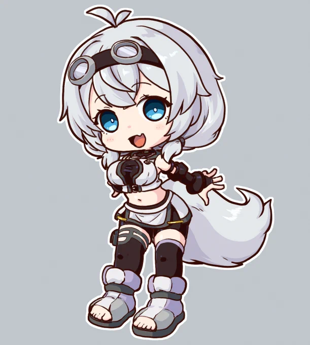 #絵に描いたもち子 2.5頭身デフォルメ もち子さん