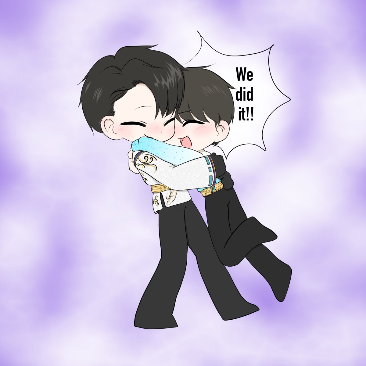 congrats for🏅🏅
#羽生結弦選手 
 #平昌五輪2連覇記念日