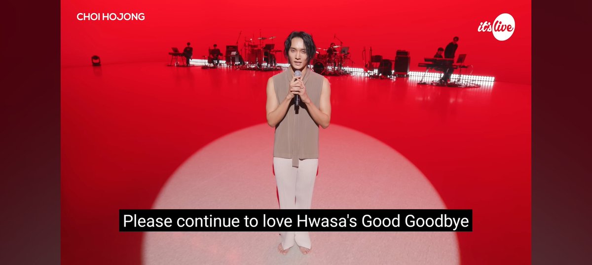 [4K] CHOI HOJONG “ Good Goodbye” Band LIVE [it's Live] K-POP live music show

Choreography ver. of <Good Goodbye> by dancer Choi Hojong-nim

🎞youtu.be/qvgShn52EWY?si…

#MAMAMOO #마마무 #HWASA #화사 <a href="/OfficialPnation/">P NATION</a>