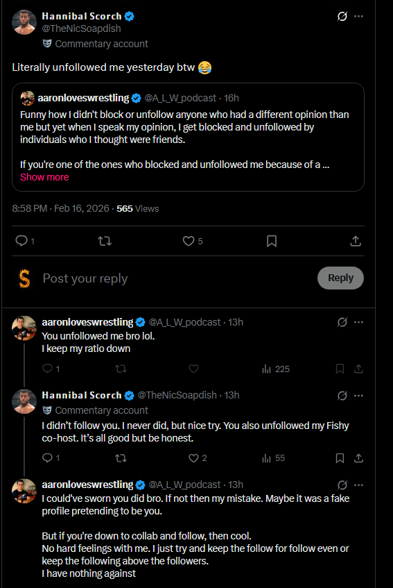 #aaronlovesracists is also a LIAR and when he gets called out makes up up a FALSE NARATIVE that it must have been a fake profile pretending to be my friends and completely ignored unfollowing Fish