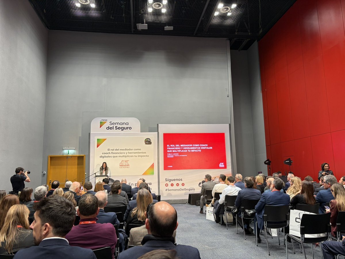 InsurebrokersEs's tweet photo. Una nueva edición en #Semanadelseguro en la interesante jornada de @GENERALI_es https://t.co/BZZP3wQRex