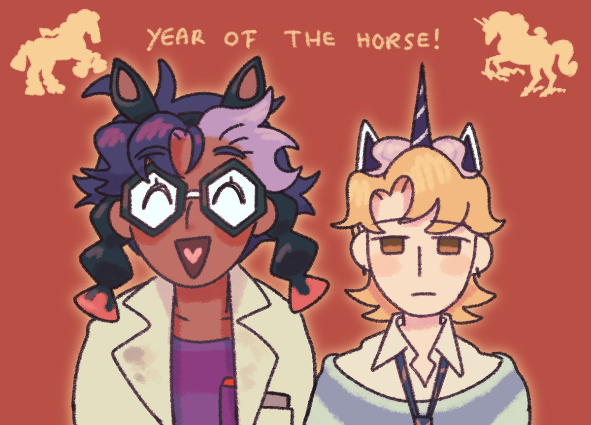 jacqsaints's tweet photo. happy lunar new year! 🐎 https://t.co/2Hivig80cC