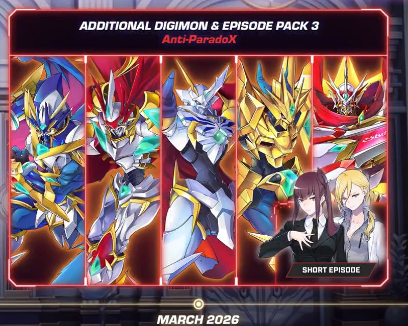 jeyshan26's tweet image. Cool thing about these Digimon (and previous DLCs) is that they have never been in a mainline console game, particularly Jesmon X. 

The other four were last in Digimon World: Re:Digitize Decode for the 3DS (in 2013), a JP-exclusive, mainline-but-portable game from 12+ years ago.