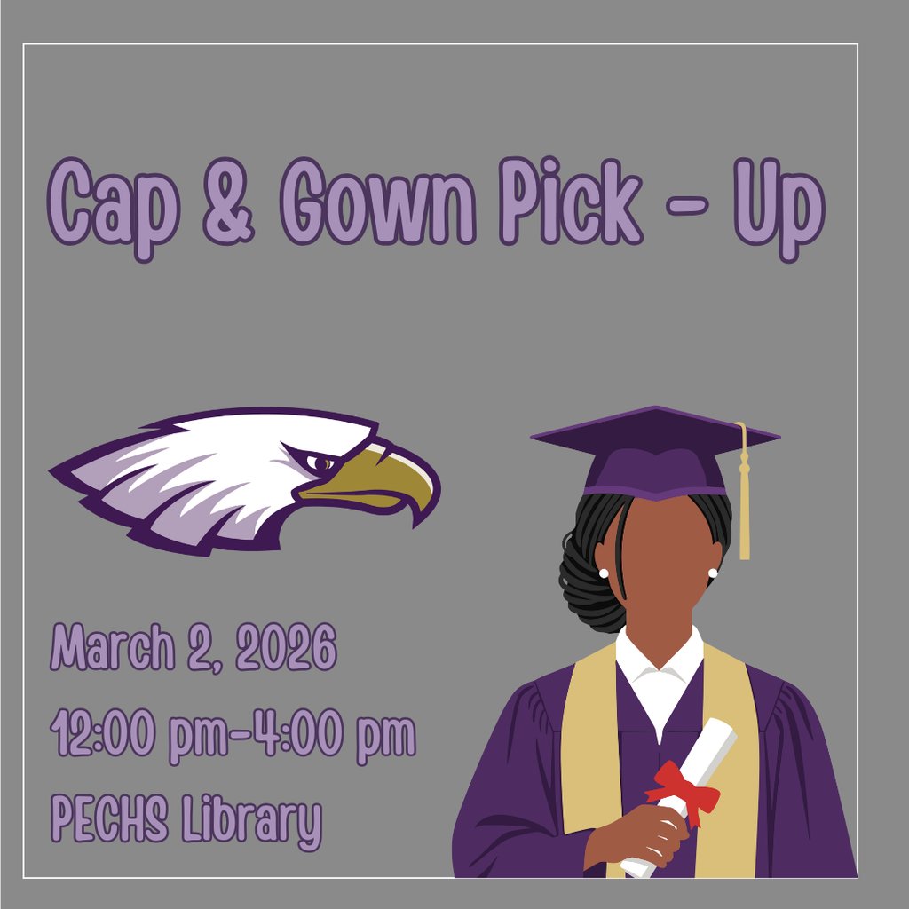 PrinceEdwardSch's tweet image. PECHS Seniors 🎓
Herff Jones will be in the HS Library on 3/2, during lunch (starting @ 12) &amp;amp; after school until 4 pm to deliver prepaid cap &amp;amp; gown orders. Extra items 4 sale:
C&amp;amp;G Unit $85 | Gown $65 | Cap $15 | Hood $25 | Tassel $12 ??? Ms. Ramsey: 315-2130  #TheNextChapter