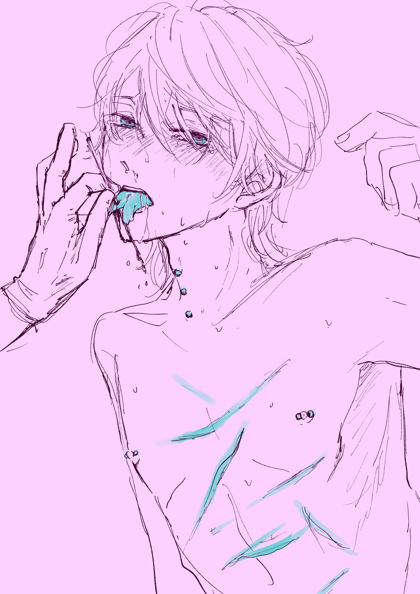 描きたいとこだけ描いた🦇
※スプタン×ボディピアス