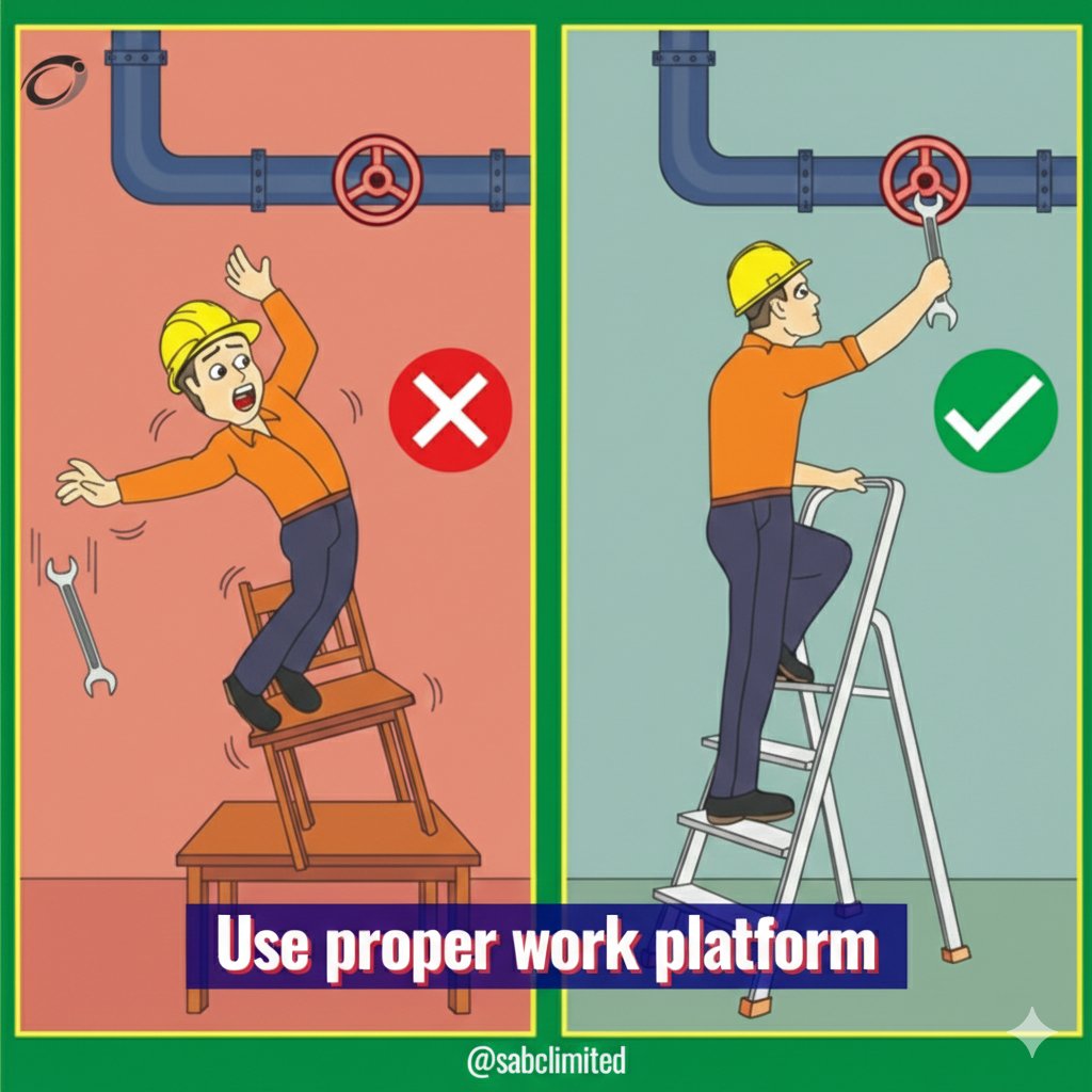 SabcLimited's tweet photo. Every task has a safe way to be done. 
Using the right work platform instead of risky reaching prevents falls, injuries, and downtime.

Work smart. Use the right platform. Stay safe.

#SafetyFirst #HSECulture #ConstructionSafety  #Buildingtomorrowtoday #Sabclimited https://t.co/zYhL8yiyjW