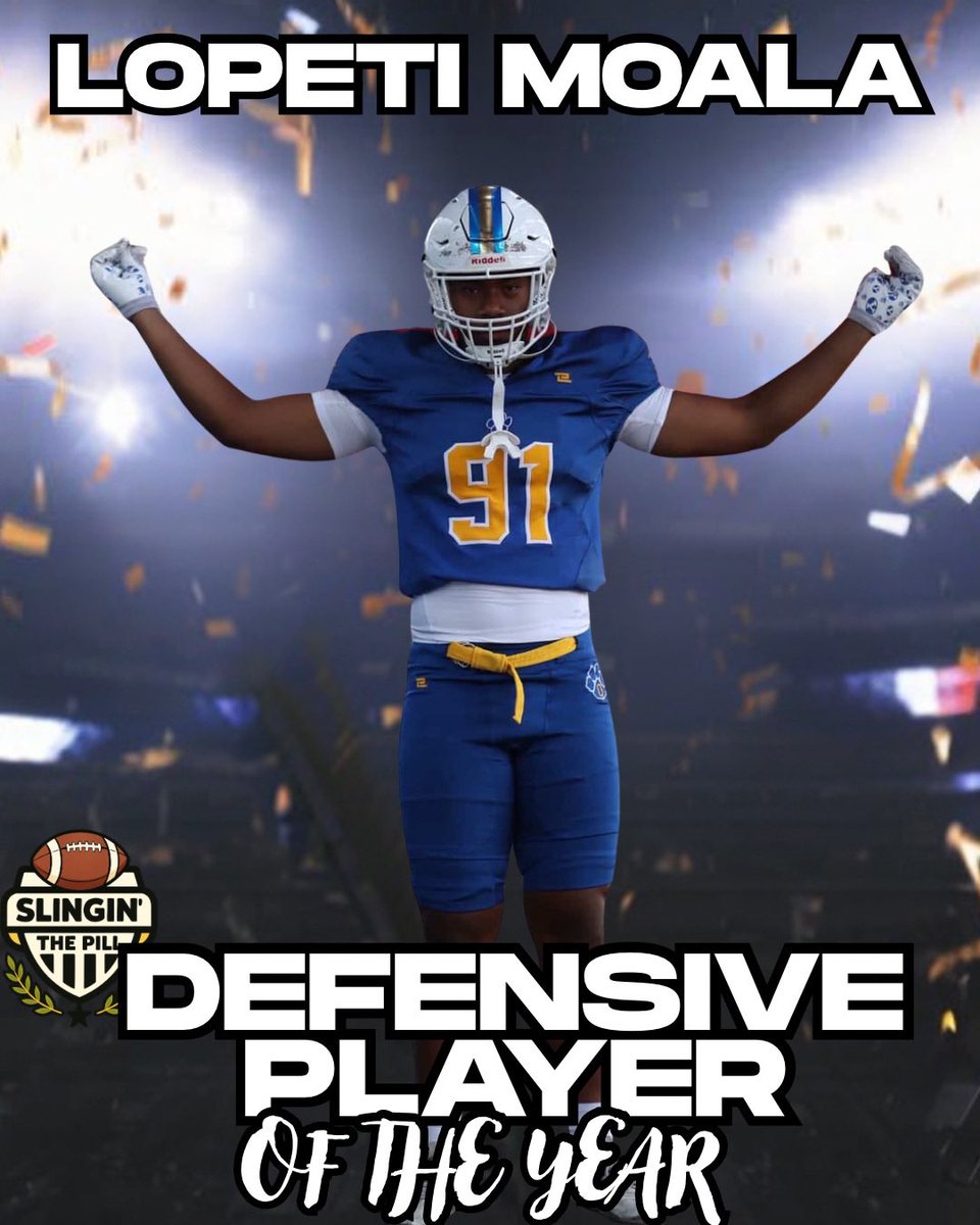 SlingintheP's tweet photo. 2025 DPOY 🏆

@LopetiMoala07 @OremHSFootball https://t.co/nz7cMKknWV