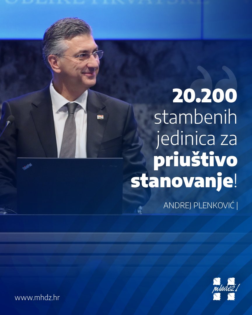 Danas je u saborsku proceduru pušten Zakon o priuštivom stanovanju koji:
🏡smanjuje pritisak na rast cijena stanova i najma
🏡povećava ponudu priuštivih stanova za najam i kupnju
🏡omogućava priuštivu gradnju obiteljskih kuća i zgrada u gradskim, prigradskim i ruralnim sredinama