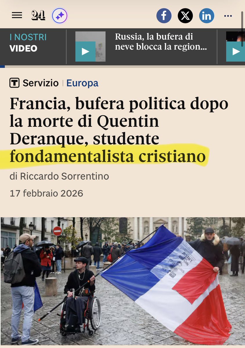 fratotolo2's tweet photo. “Fondamentalista cristiano” 

Si sta toccando veramente il fondo.
#Quentin https://t.co/ZO33d9DSPJ