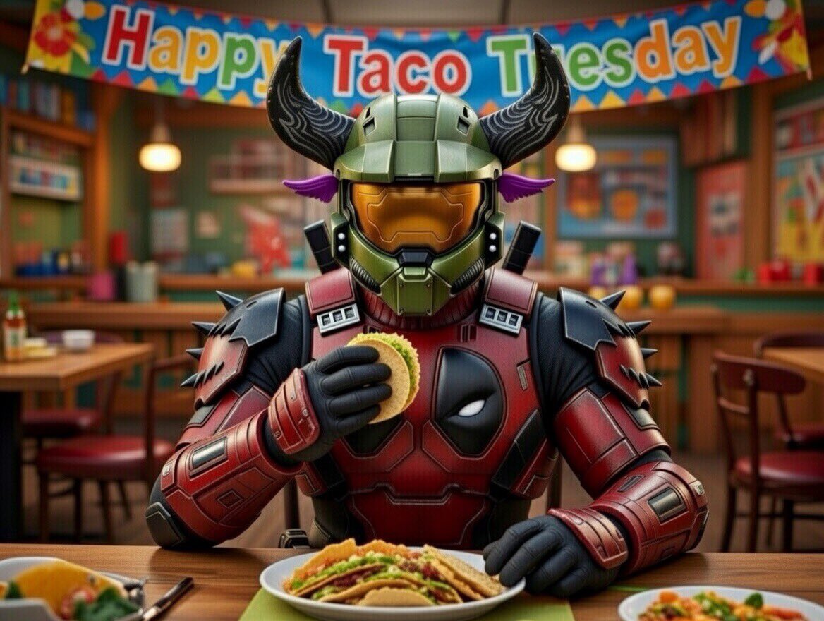 Happy Taco Tuesday y’all.

Time to have some bomb tacos and tequila.

Get hammered.

And mint some <a href="/BullBearsX/">BullBears</a> 

NFA🤣

Also don’t forget there is a massive giveaway pinned on my profile and the world’s most important poll has 12 hours left on my profile under this post.