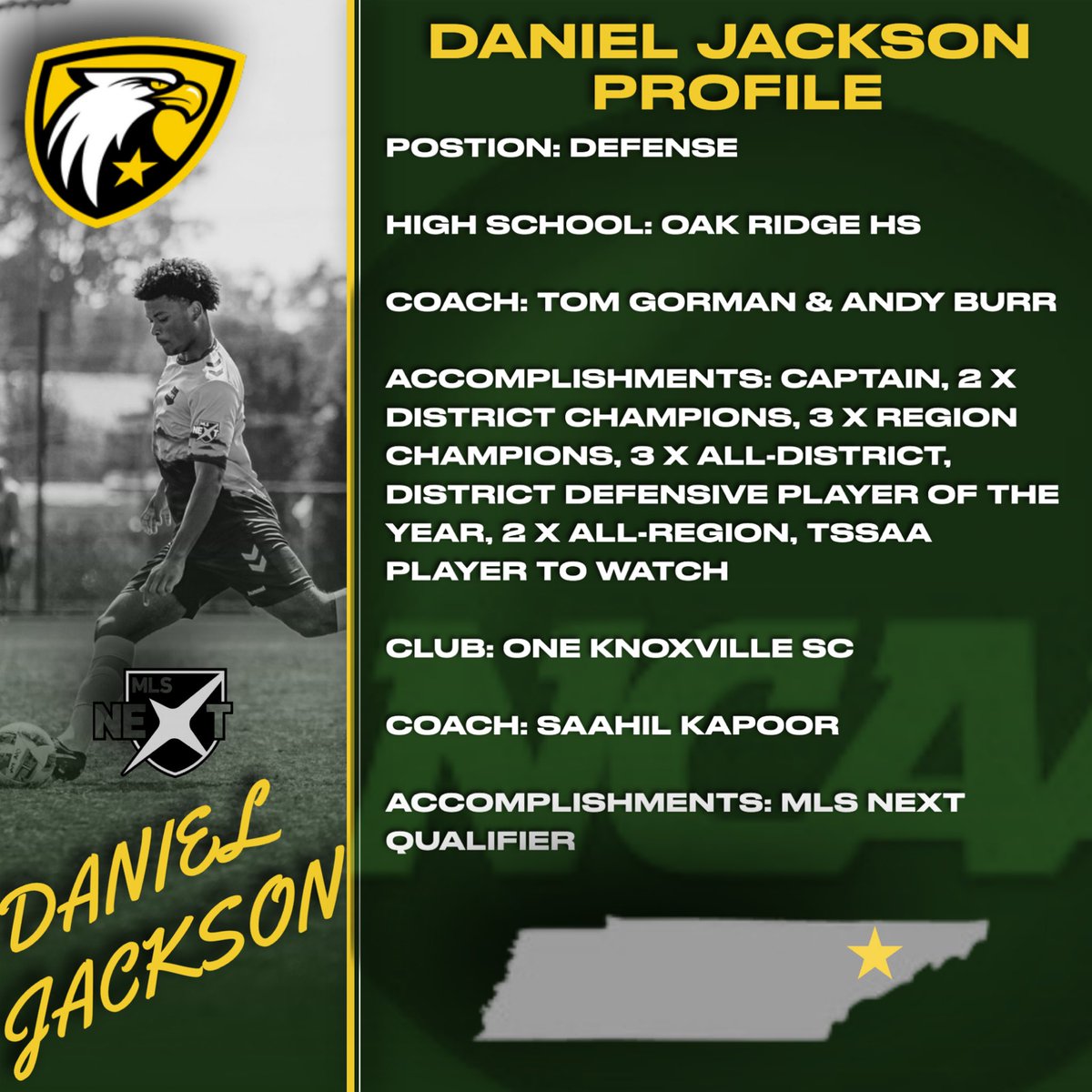 CentreSoccer's tweet photo. A rising star with @OneKnoxSC ⭐️
We are excited to welcome Daniel Jackson to our #CentreSoccer Family! @AthleticsOrhs
Lockdown defender. Big future. 🔒⚽️
#NCAASoccer #CollegeSoccer #CommitmentDay #Recruiting #FutureColonel https://t.co/6YNZGyUlGk