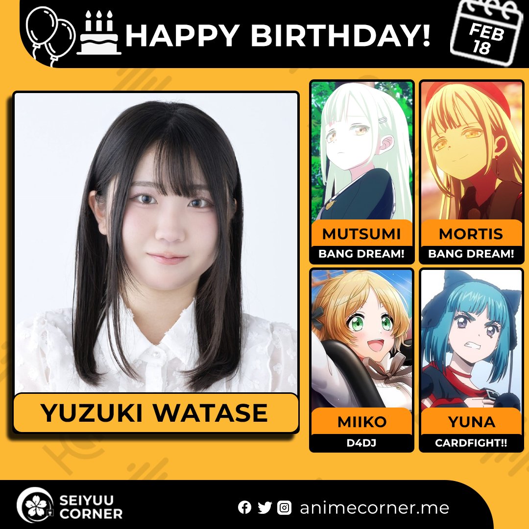 Happy birthday Yuzuki Watase! 🎉

Let's wish Yuzumoon all the best <a href="/Watase_Yuzuki/">渡瀬 結月</a> 

#YuzukiWatase #渡瀬結月 #渡瀬結月生誕祭2026