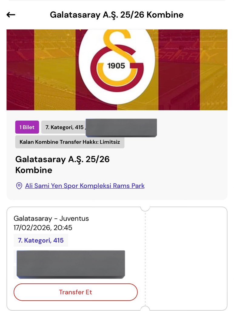 hakotips_'s tweet photo. Galatasaray Juventus maçına 1 adet 8.kategori doğu üst blok 415 bilet mevcuttur gişe fiyatına yakın devredilir devir işlemi yüz yüze gerçekleşecektir siz maça girene kadar bekleyeceğim mesaj atın. #Galatasaray #GSvJUVE #bilet #biletarıyorum #biletdevir #ŞampiyonlarLigi https://t.co/1po1W12Ekj