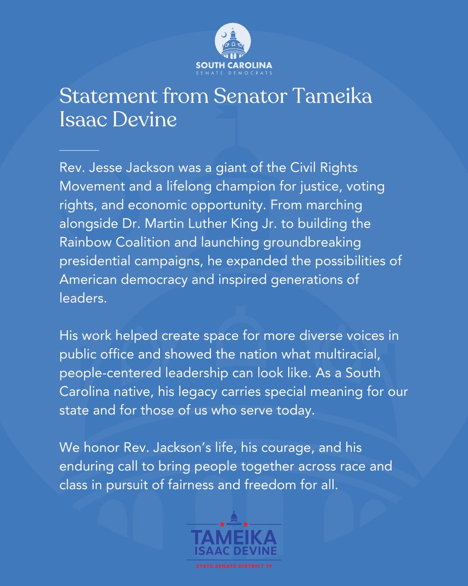 South Carolina Senate Democrats tweet media
