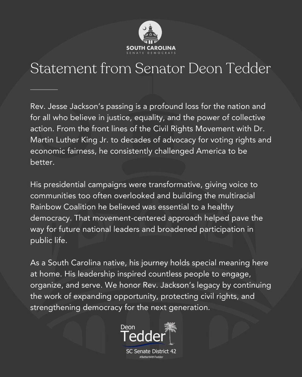 South Carolina Senate Democrats tweet media