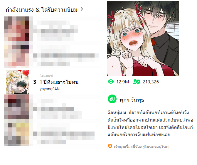 กรี๊ดดด ได้มาแรงอันดับ 3 และใกล้จะ 13 ล้านวิวแล้ว ภาค 3 ไม่ขอไรมาก ขอสัก 15 ล้านวิวก็ยังดีค่า T^T ไม่กล้าฝันถึง 20 ล้าน แต่จะทำให้ดีที่สุดค่า!!
#1ปีที่ผมอาจไม่ทน