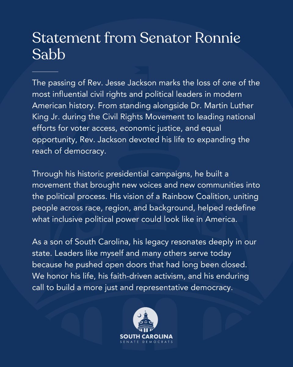 South Carolina Senate Democrats tweet media