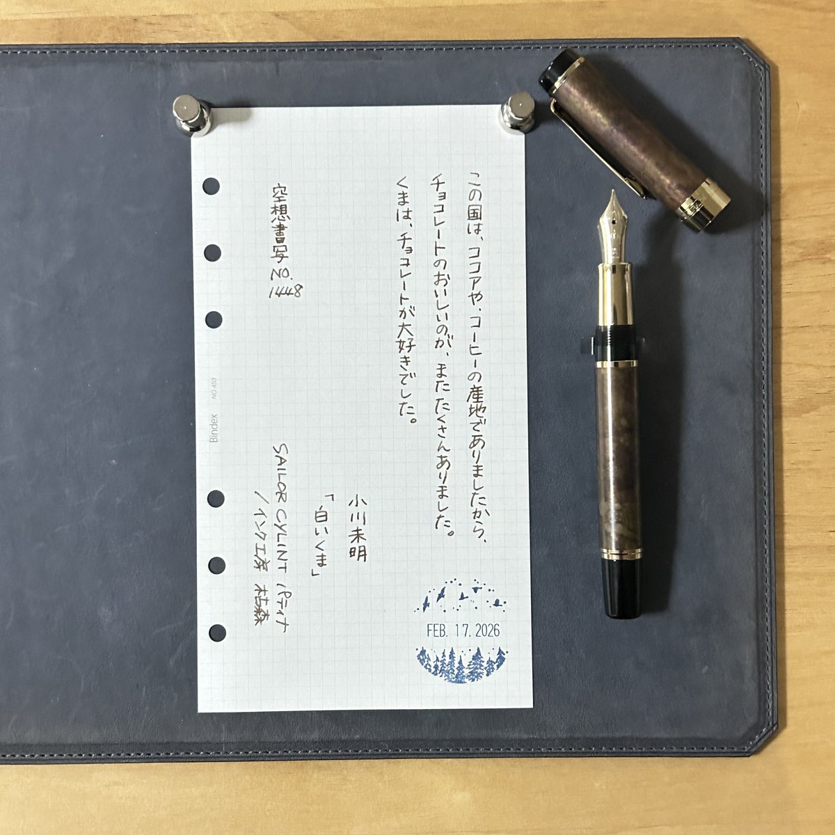 くまってひらがなで書くとかわいく感じるのはなんでだろう…

お題ありがとうございます
#空想書写