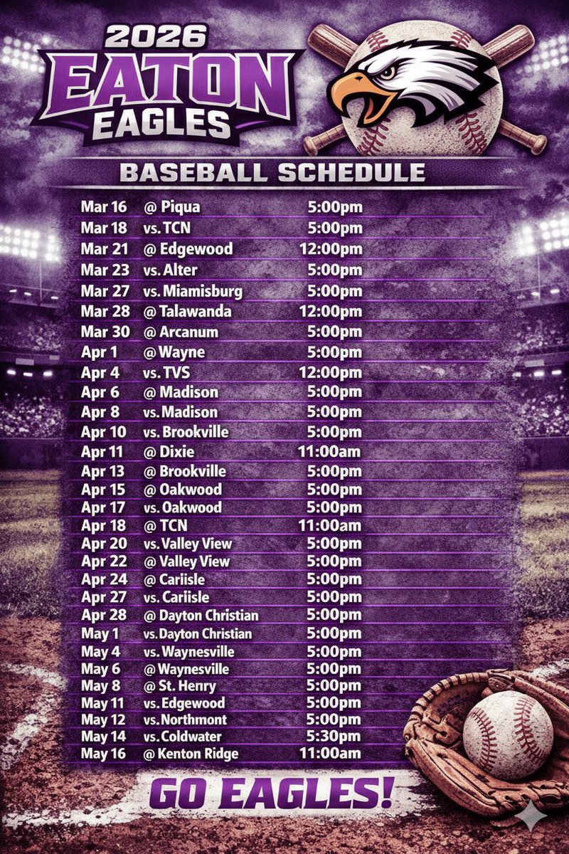 Eaton High School Baseball tweet media