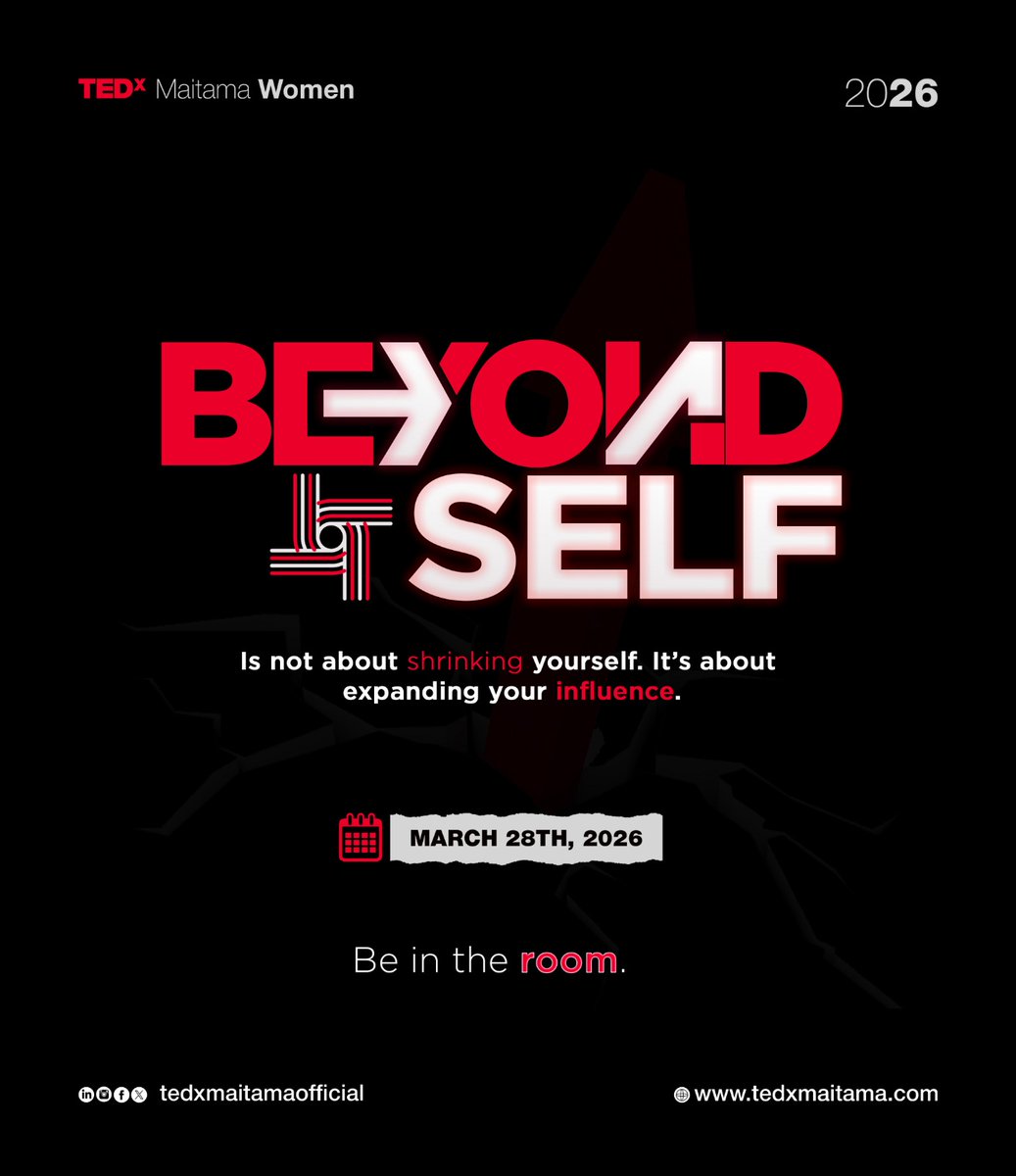 TEDxMaitamang's tweet photo. If your growth is no longer just about you,
You belong in this room.
Not as a spectator. As a force.
#TEDxMaitama #Beyondself https://t.co/uGTv3oYi6j