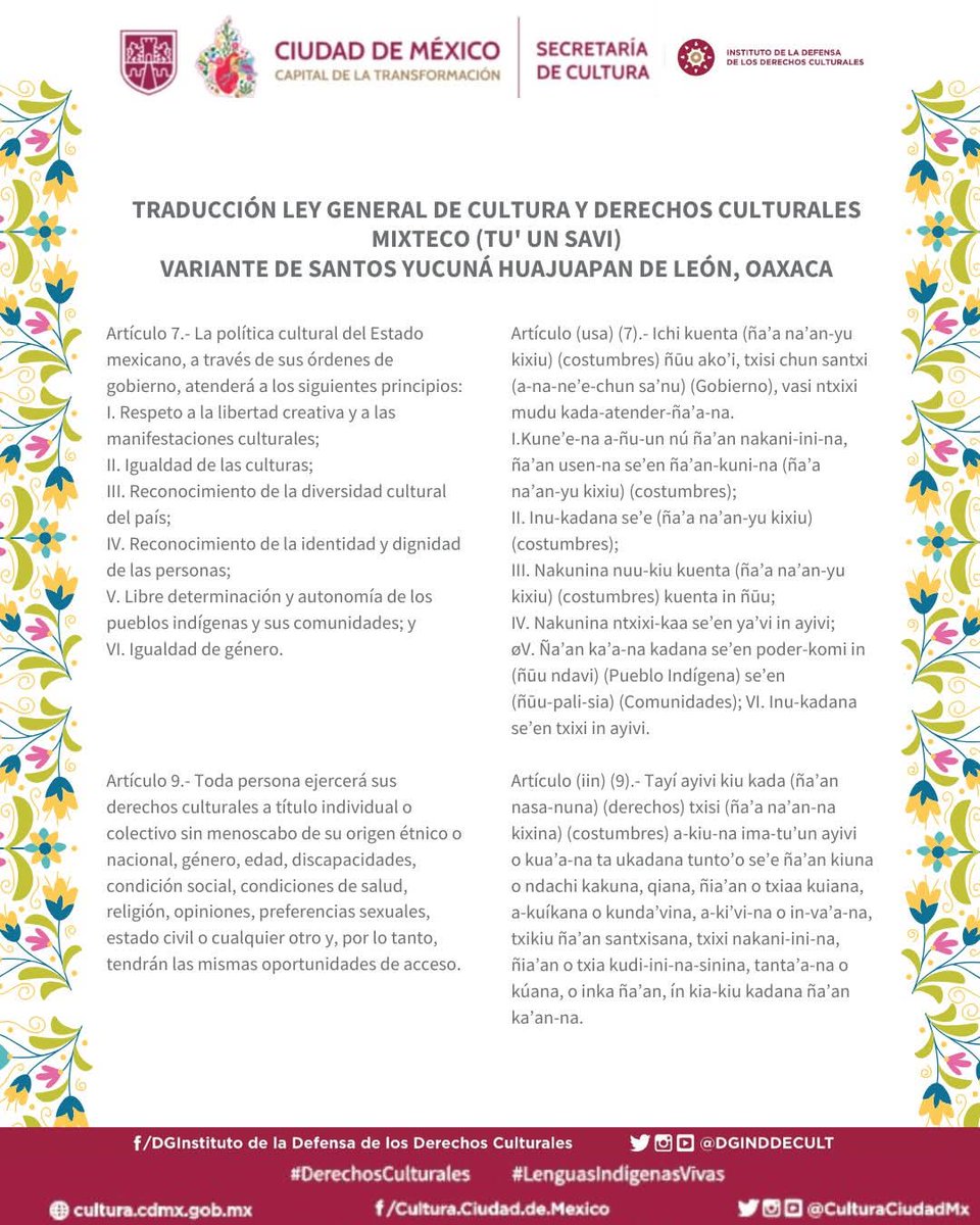 Instituto de la Defensa de los Derechos Culturales tweet media