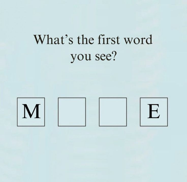 What's the first word

you see?