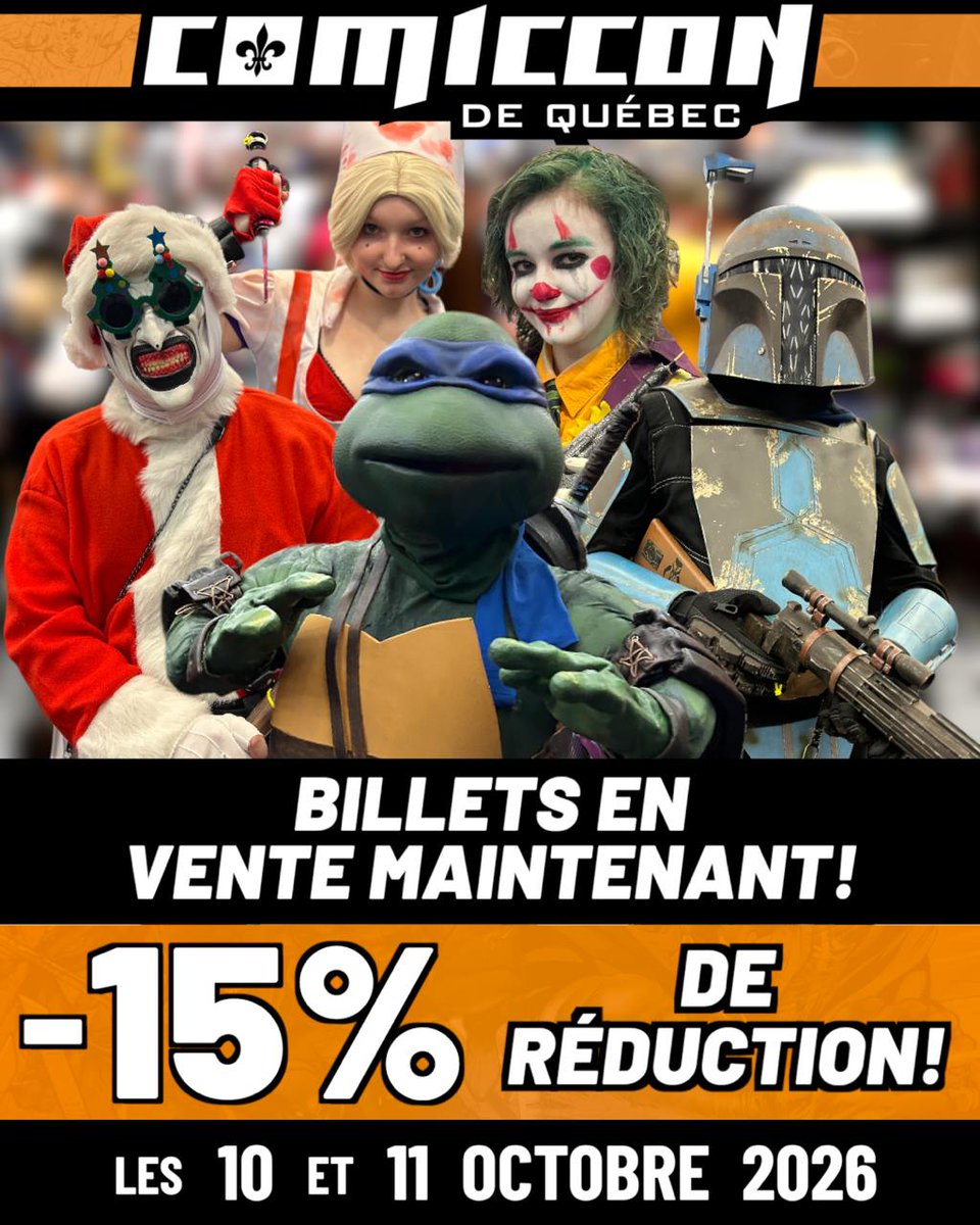 Comiccon de Québec tweet media