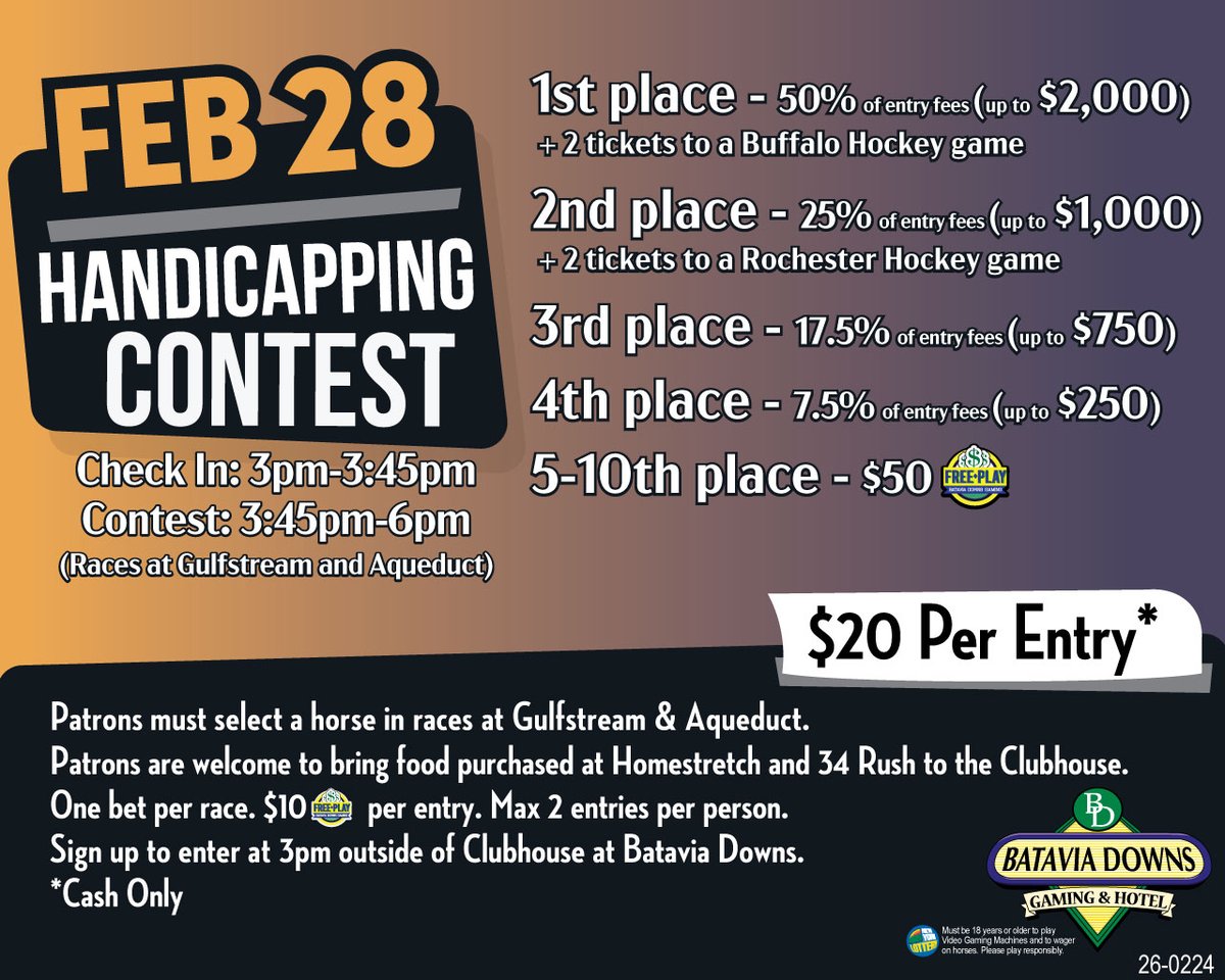 Batavia Downs Racetrack tweet media