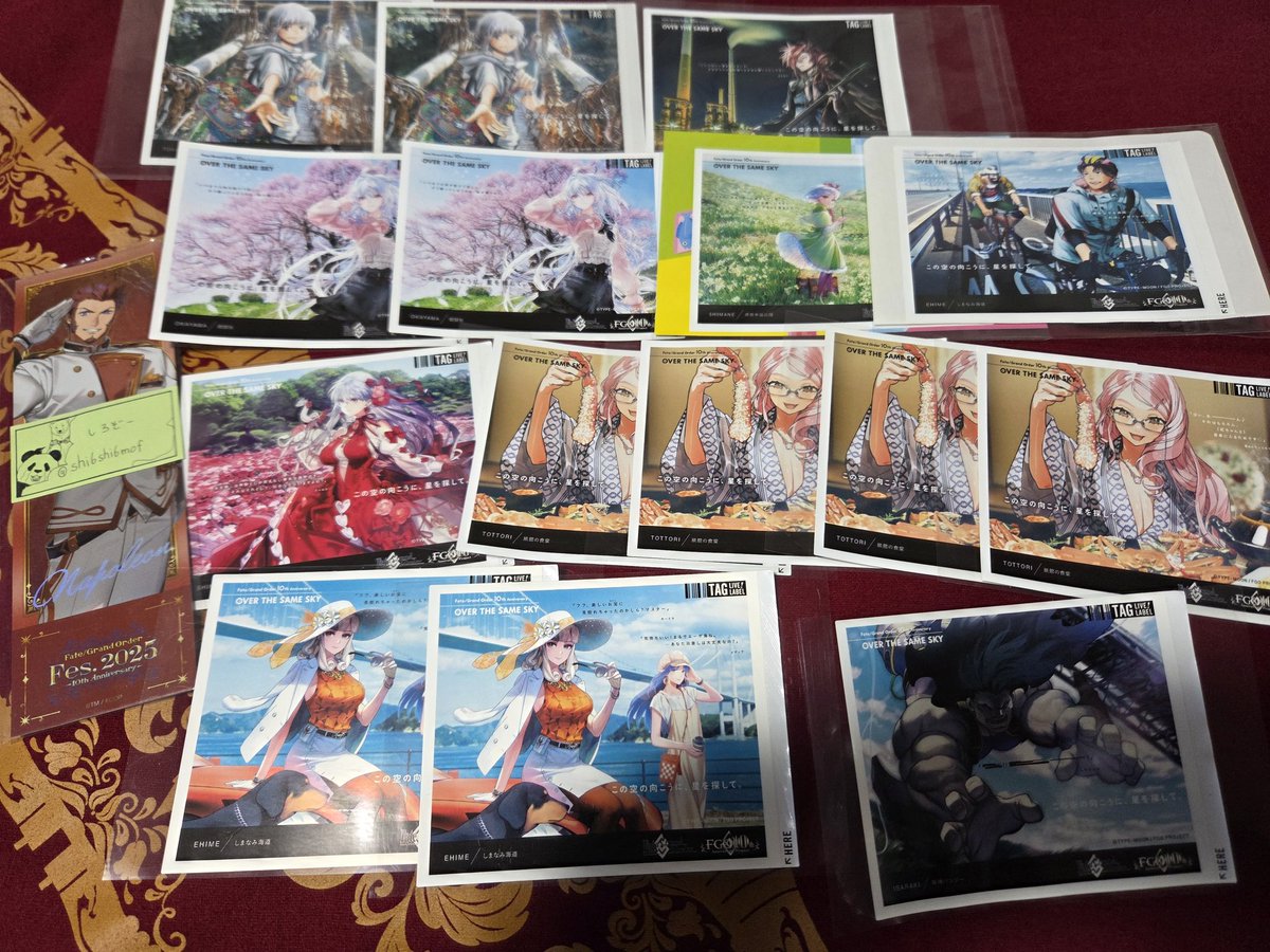 FGO tag live label ラベル缶 over the same sky 譲)☆オベロン2