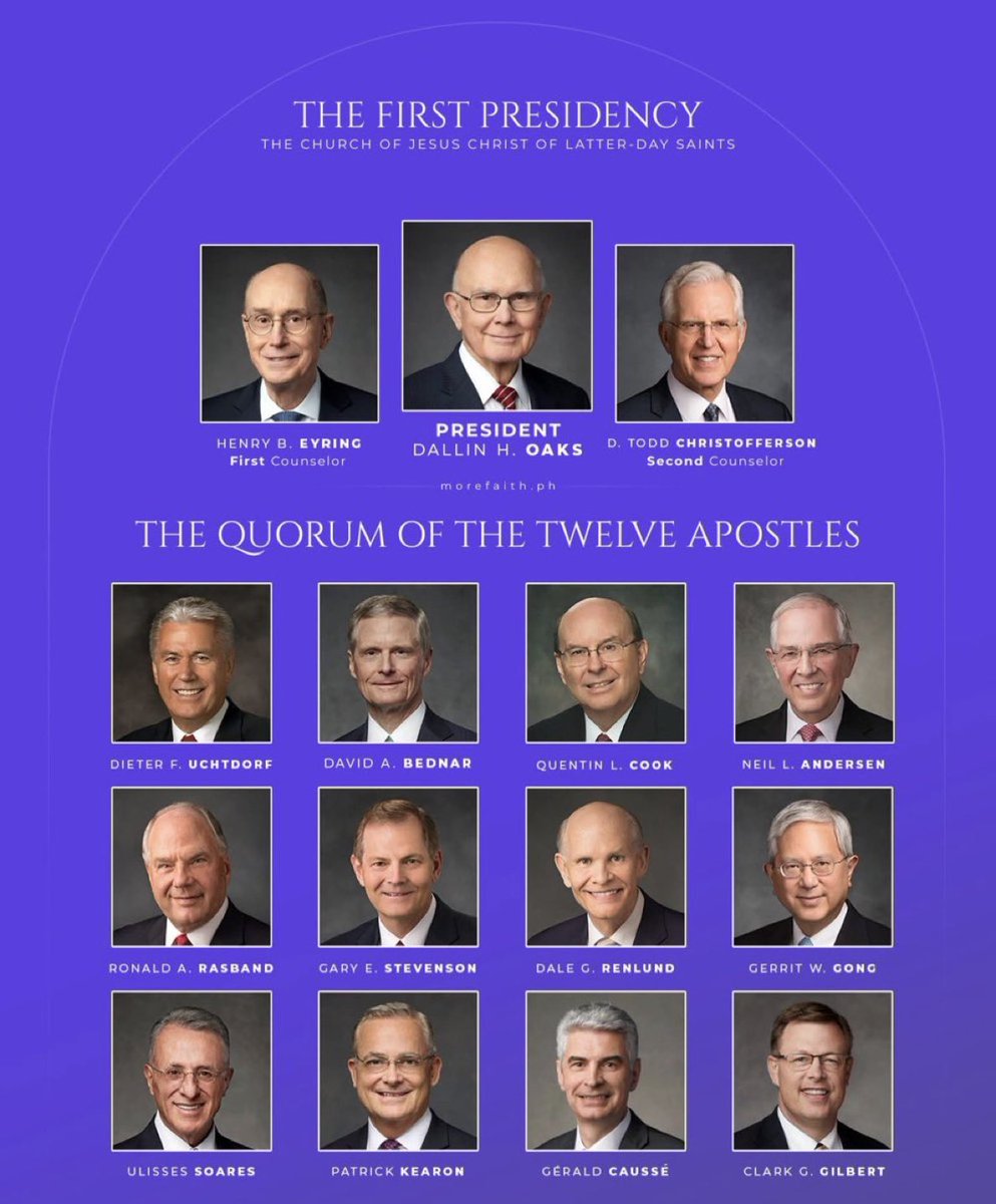 jmbrim3's tweet photo. Updated 1st Presidency and Quorum of the 12 Apostles has dropped! Thank you @MattTestifies for 1st sharing this!

We thank Thee, O God for a Prophet! @Ch_JesusChrist 

I know they are called of God &amp; I am grateful for their sacrifice!

Repost if you believe in living Prophets! https://t.co/v5zOIiQclK