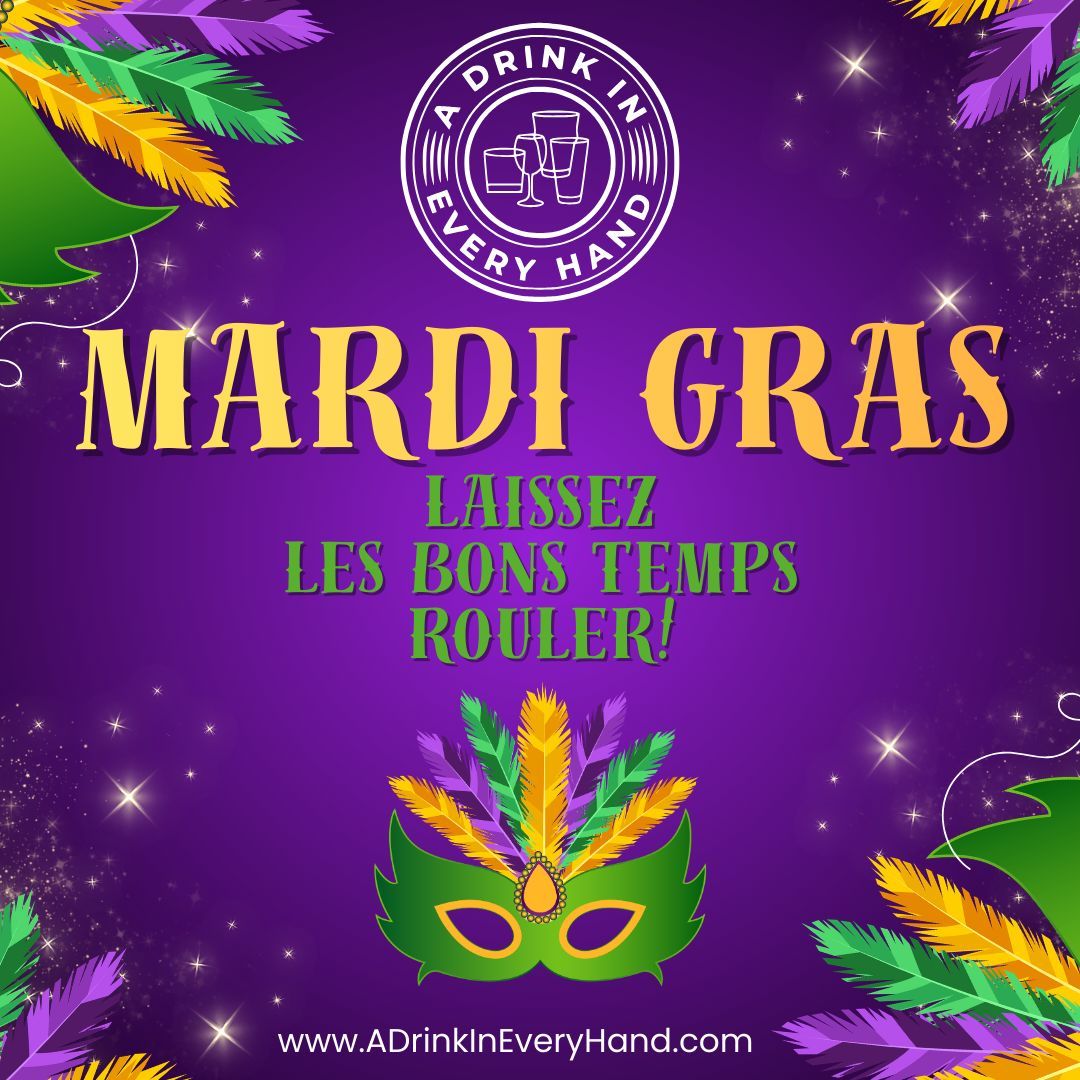 Today, revel in Fat Tuesday!
Celebrate along with the team at #ADrinkInEveryHand
Enjoy the vibrant colors, music, joy and a few good drinks of your choice.
Let the good times roll and share the festive spirit.
#MardiGras
#LaissezLesBonsTempsRouler
As always, #DrinkLocalMT
#ADIEH