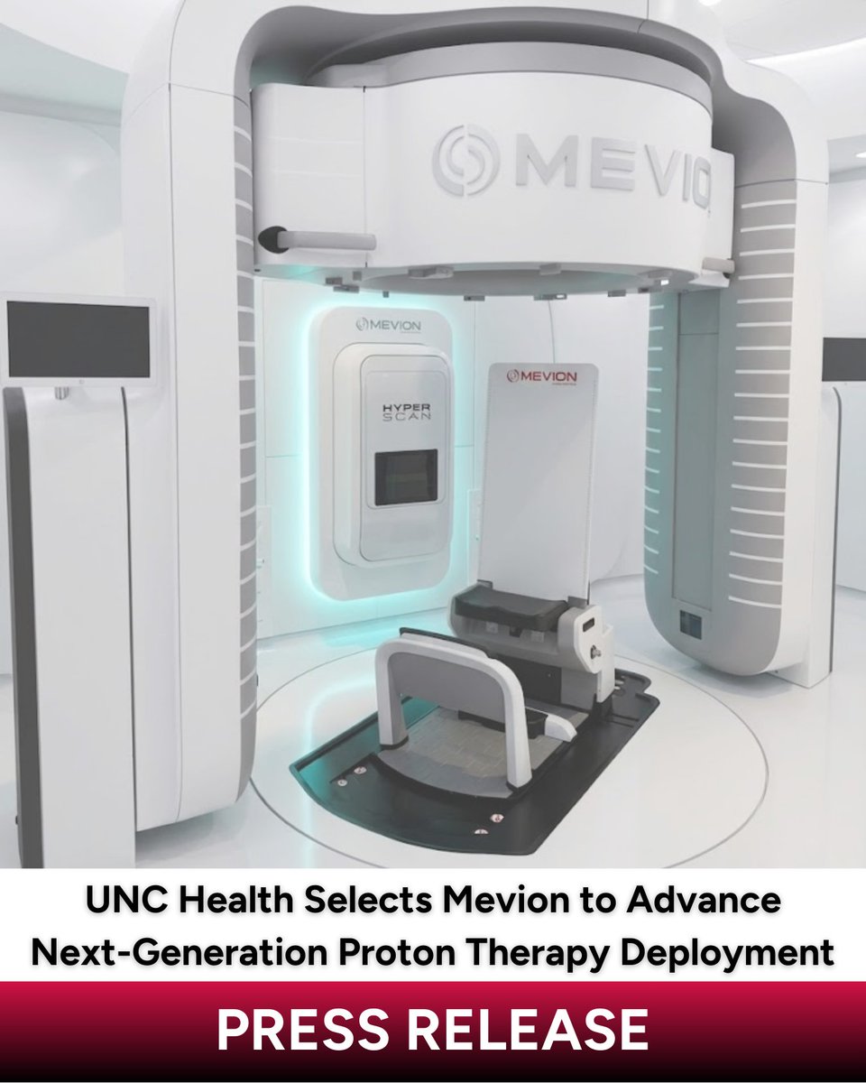 Mevion Machine We’re proud to announce that @UNCHealth has selected the MEVION S250 ...
