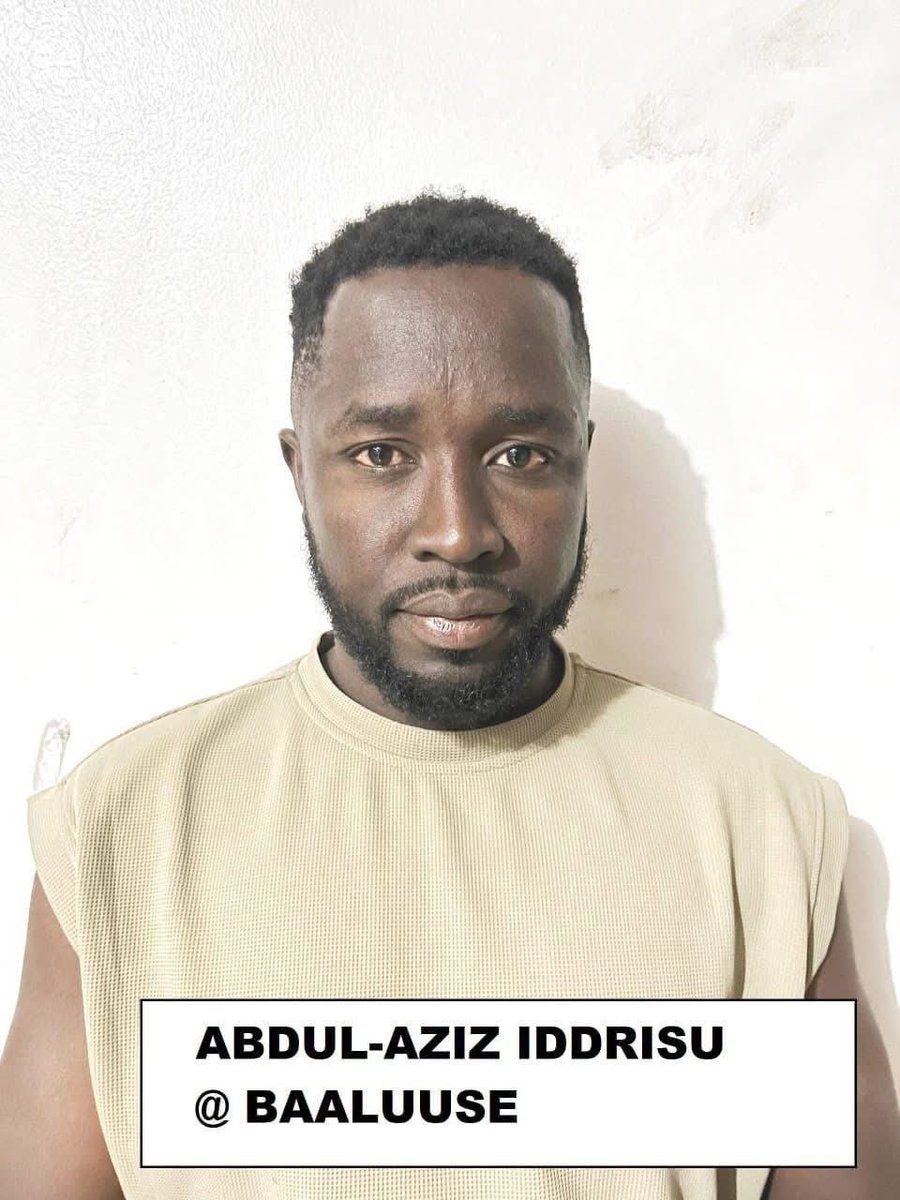 Elorm_Hood's tweet photo. 🚨 JUST IN: Police have re-arrested Abdul-Aziz Iddrisu, also known as Baaluuse, a 33-year-old suspect linked to the killing of a police officer at the Karimenga Police barrier in the Upper East Region. https://t.co/sodA0LRgtd