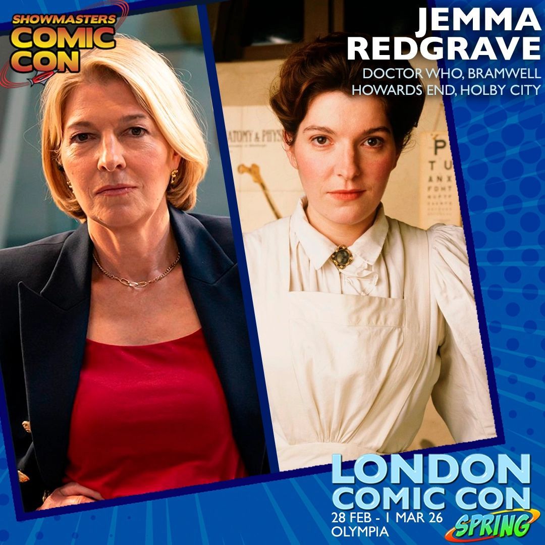 With a career spanning almost 4 decades, JEMMA REDGRAVE is best known as Kate Lethbridge-Stewart in the Doctor Who universe, Eleanor Bramwell in Bramwell and Bernie Wolfe in Holby City.

Don’t miss out on meeting her, book your tickets here - buff.ly/JeYhWLM