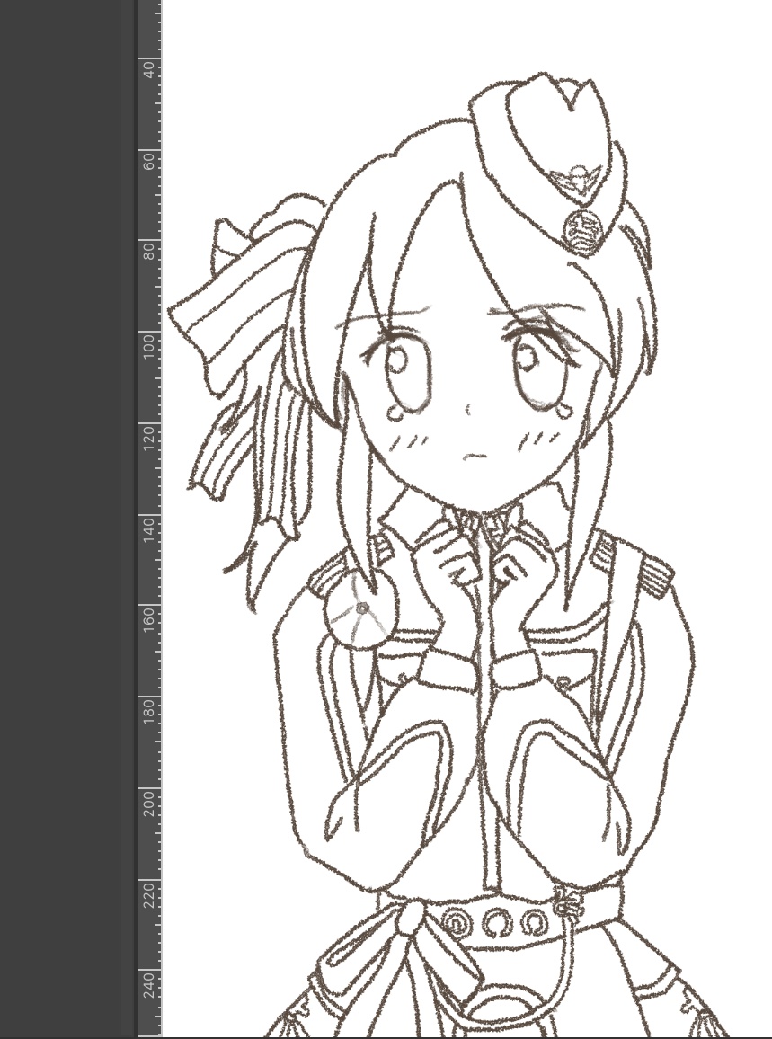 線画が苦手なのだ……