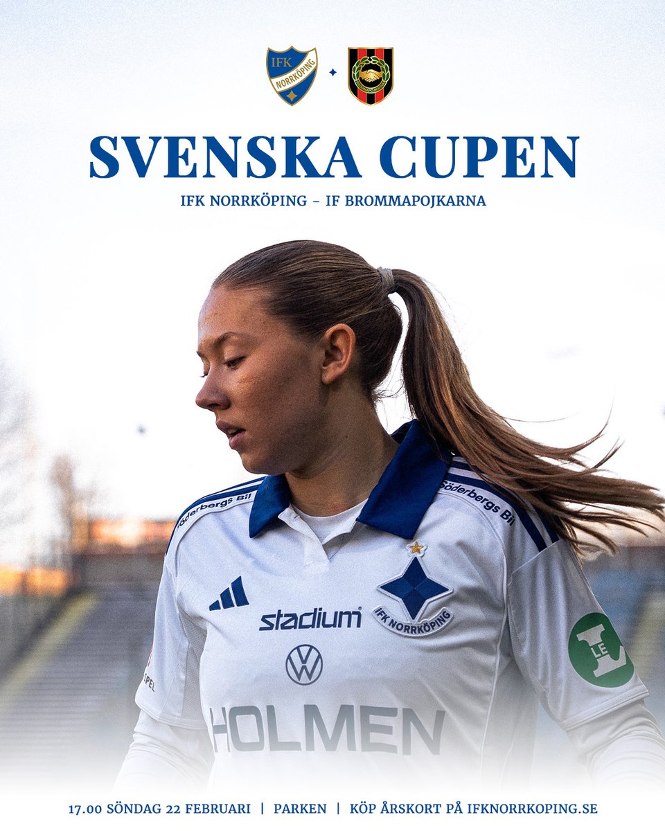 Vi går för andra raka på Parken!

Cupspelet fortsätter på söndag när vi möter BP, du hittar årskort och biljetter på ifknorrkoping.se