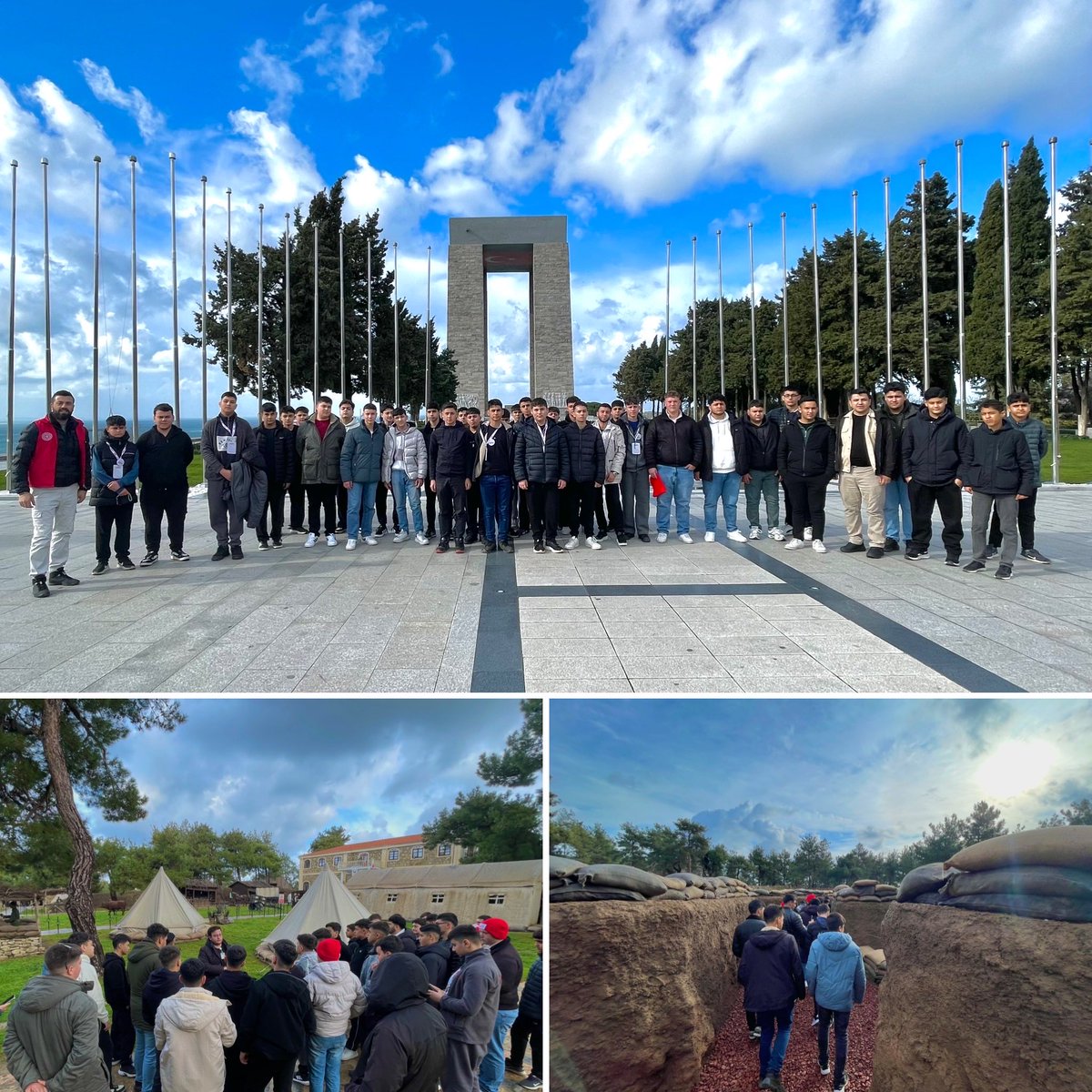 SultanhGm's tweet photo. Sultanhisar’dan  destansı bir yolculukla Çanakkale’ye uzandık.
“Bir Destandır Çanakkale” programı kapsamında, vatan için canlarını feda eden kahraman şehitlerimizi ziyaret ettik.
Cesaret, iman ve fedakârlığınız bugün hâlâ kalbimizde yaşıyor. Ruhunuz şad olsun.🇹🇷
#GSBGM #Canakkale https://t.co/rEeJwO37RD