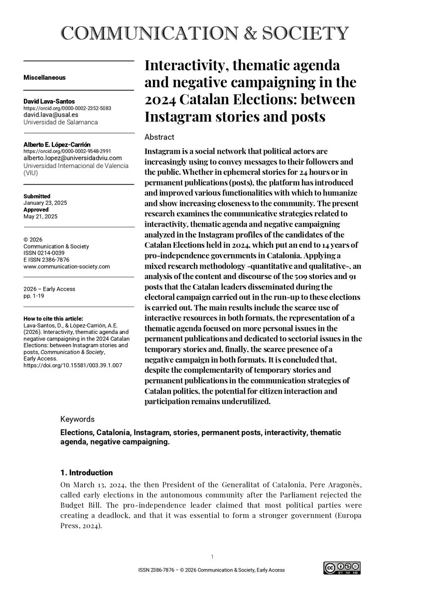 Communication & Society Journal tweet media