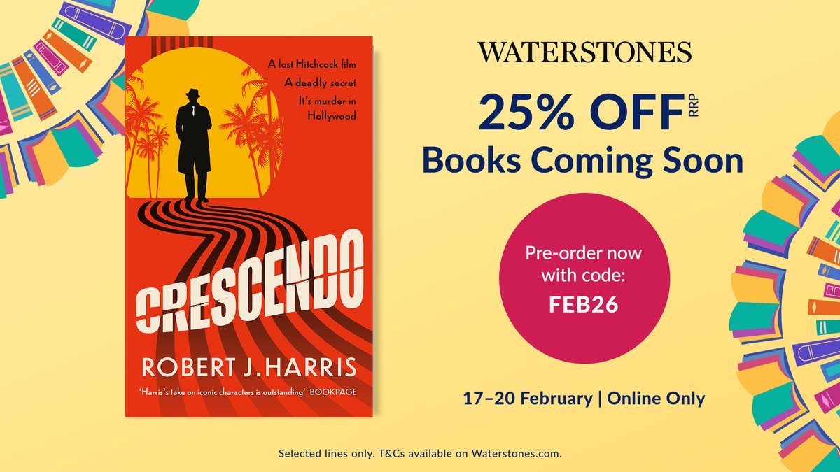 Pre-order my new thriller Crescendo and save a load of dosh.