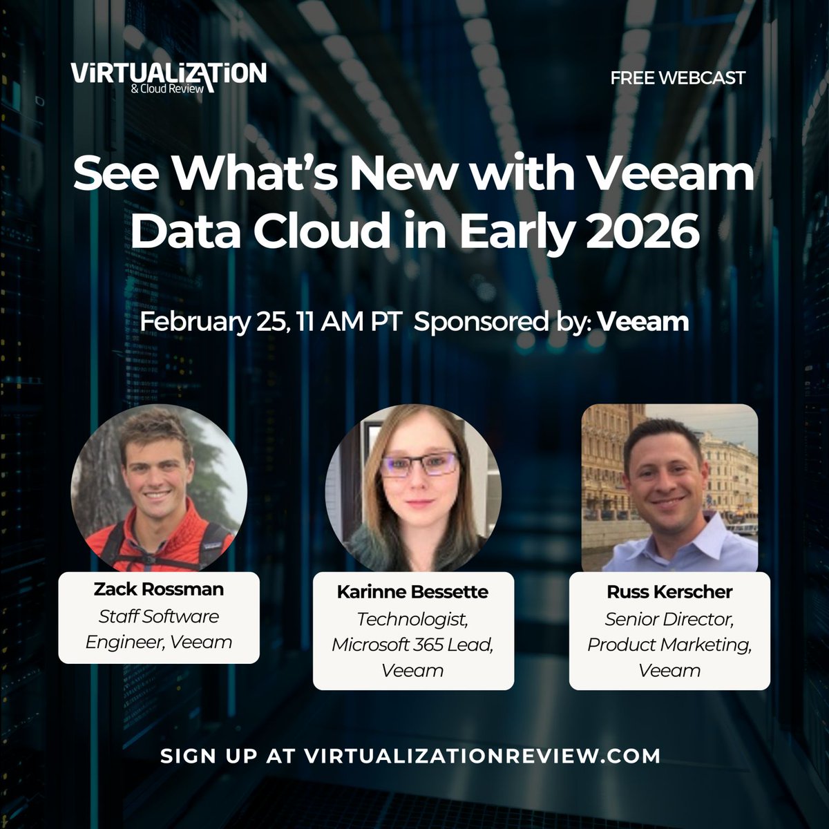 SaaS data loss is still a thing in 2026, and identity threats are raising the stakes.

Join us, sponsor <a href="/Veeam/">Veeam® Software</a>, and a panel of experts on Feb. 25 for this FREE webcast on what’s new with Veeam Data Cloud in early 2026.

Register: virtualizationreview.com/webcasts/2026/…

#DataProtection #MS365