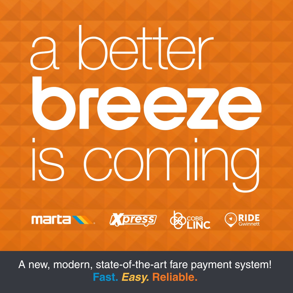 🚨 Breeze Update: MARTA's new fare system launches March 28! Current Breeze products phase out—use stored fare by May 2, 2026. Pay with bank card, mobile wallet, Breeze card, or app. Start spending your balance &amp; plan your switch now! Learn more: ow.ly/e3UY50Yh2gC #XpressGA