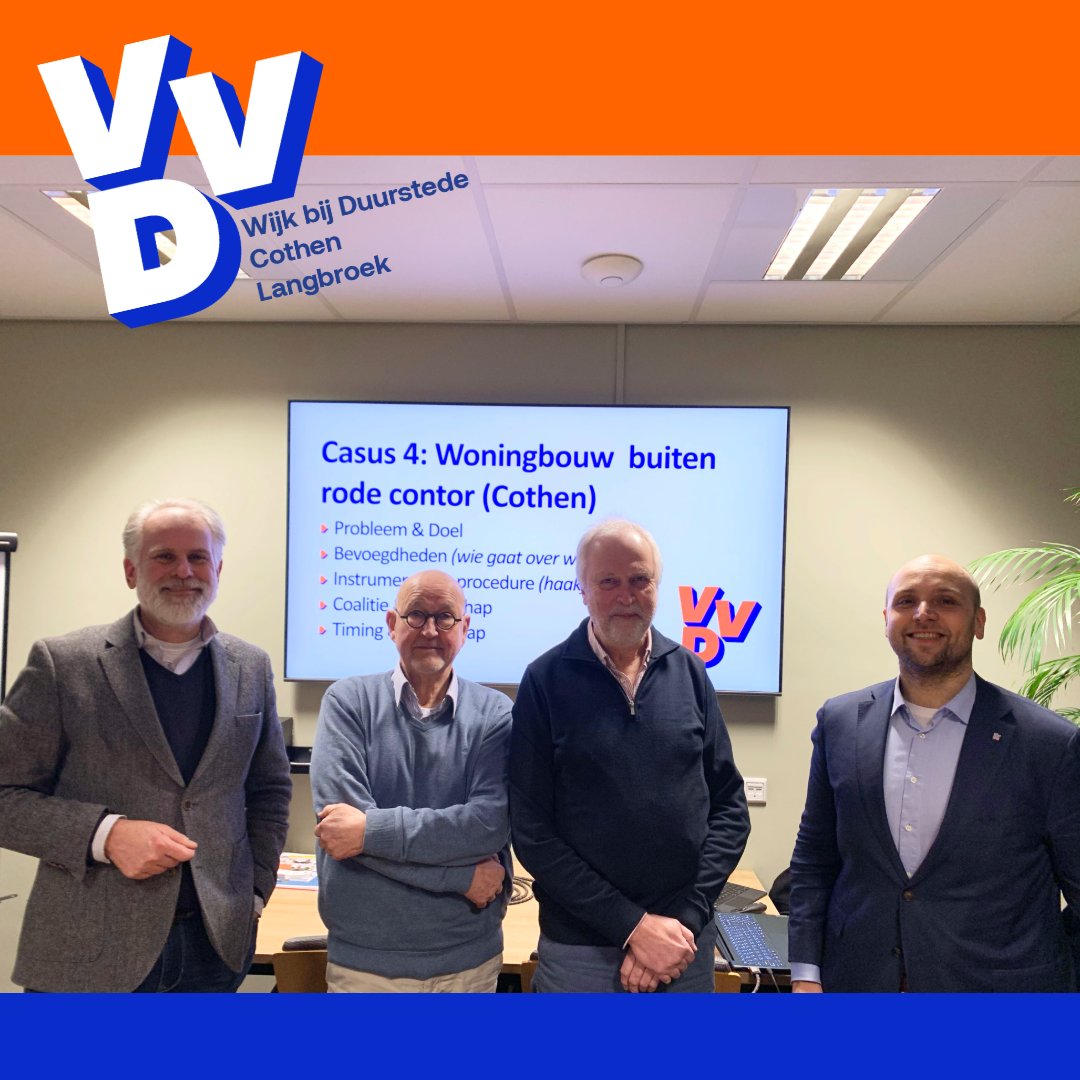 vvd_waik's tweet photo. De kop is eraf!
Onze eerste masterclass in het voorbereidingsprogramma op het raadswerk zit erop. VVD Statenlid Ronnie Hossain nam ons mee in een praktisch en interactief programma over samenwerken met provinciebestuur en ambtenaren.

#wijkbijduurstede #cothen #langbroek #vvd https://t.co/FEpmglsuX7