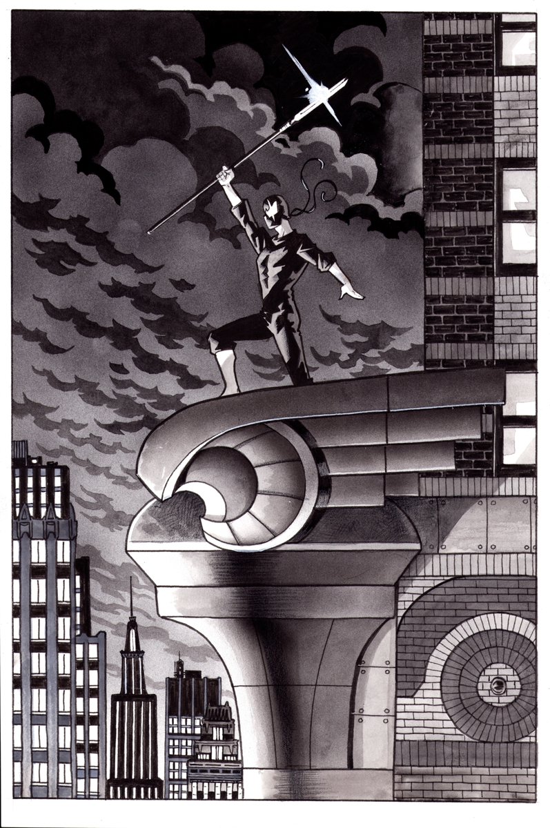 MattWagnerComic's tweet image. Hey gang...here's another piece I'll have available at this weekend's Original Art Expo!